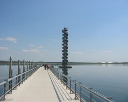 Pontons und Pegelturm Goitzschesee Assenmacher Assenmacher - Pontons und Pegelturm Goitzschesee itterfeld-Wolfen